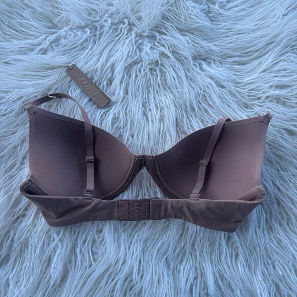 Skims Fits Everybody Scoop Plunge Bra Sienna Size 34D - Picture 4 of 7